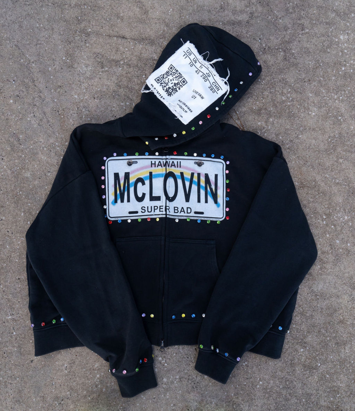 Mclovin “black cat” hoodie