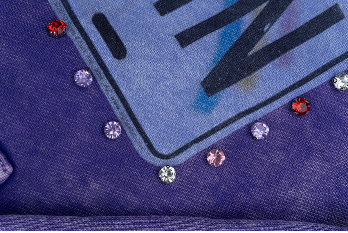Mclovin “static grape” hoodie