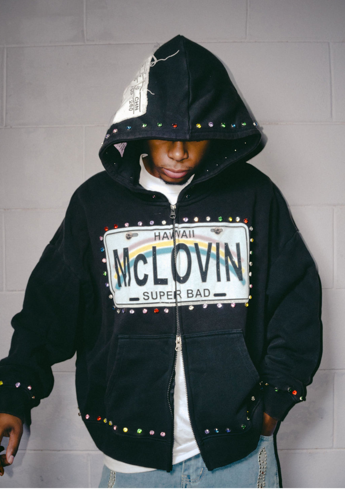 Mclovin “black cat” hoodie